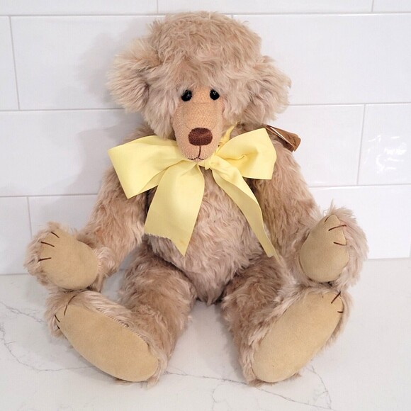 Bulge Bear Buddies 21" Sunny Music Box Artist Lorna-Dee Johnson Mohair Jointed - Picture 1 of 11